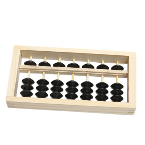 CORHAD 1pc Wooden Abacus Props Decoration Ornament Photo Baubles Chinese Abacus for Small Wooden Frame Abacus Small Abacus for Mini Abacus Abacuses Abacus Mini Black