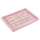 Photo Gallery nbeads vassoio espositivo per gioielli in velluto, vassoio espositore per gioielli in microfibra rettangolare vuoto per orecquellini anelli collane bracciali orologi, roso, 30.2x22.2x1.8cm Photo Gallery nbeads vassoio espositivo per gioielli in velluto, vassoio espositore per gioielli in microfibra rettangolare vuoto per orecquellini anelli collane bracciali orologi, roso, 30.2x22.2x1.8cm