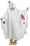 Yanmao Unsiex Midoriya Izuku Ghost Cloak Anime Deku Costume Hooded Robe Suit Halloween Cosplay White Cape Set (120, Suit-kids)