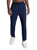 HEAD Men’s Zenith Jogger, Standard Fit, Stretch Midweight Micro Terry Material, Navy, Small
