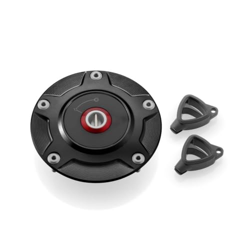 Bouchon de réservoir moto noir sans clé pour système carburant V4 V2