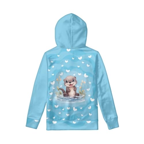 Talayituse Kids Hoodies for Teens Girls Boys with Pockets Pullover Hooed Sweatshirt Long Sleeve Tops Age 6-16 Years Old4