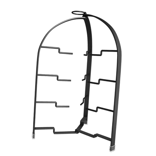 JISADER Plato de preparación del Soporte de la Bandeja de Pizza Stand de Soporte de guarnición Caliente para la Mesa de Comedor de restaurantes, Negro, 4 Capas