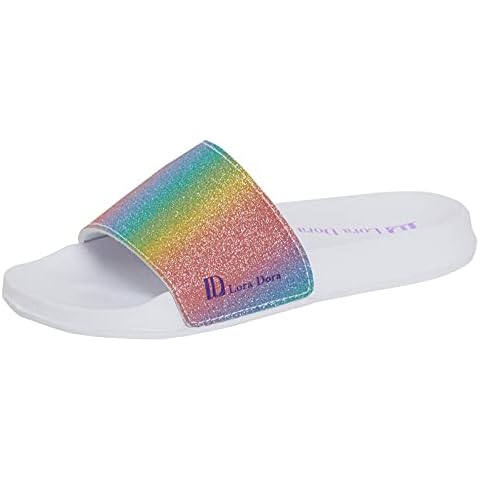 Lora Dora Mermaid Iridescent Sliders for Girls Cover