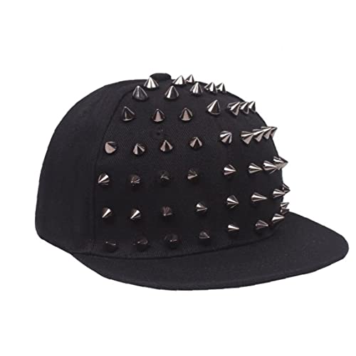 Froiny Studded Baseball Cap, Adjustable Ponytail Hat Spiky Sports Cap Hat for Boys Girls Men Women