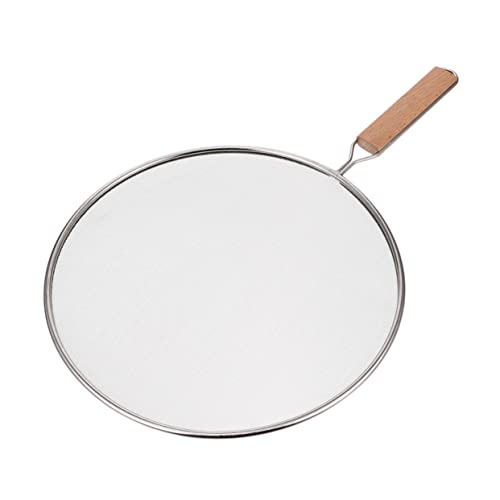 CONGARTENO 1pc Oil Splatter Screen with Long Handle Professional Frying Pan Oil Proofing Lid for Safe Cooking and Grease Protection