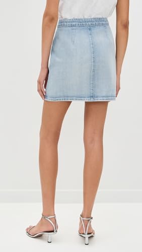 L'AGENCE Women's Kris Button Front Mini Skirt3