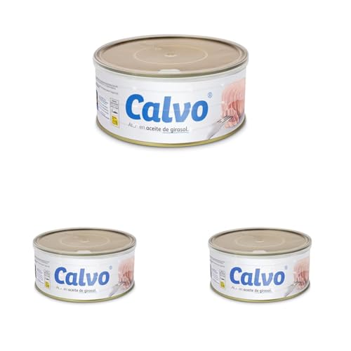 Calvo Atún en Aceite de Girasol RO750g (Paquete de 3)