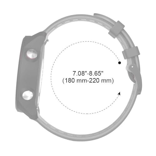 Bracelet Forerunner 645 rechange silicone 20mm sans outil - 7