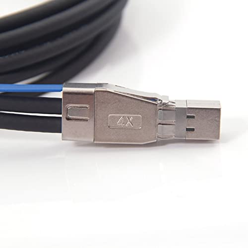 10Gtek® 12G External Mini SAS HD SFF-8644 to SFF-8644 Cable, 1.5-Meter(4.9ft)