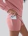SHESHOW Womens 2 Piece Skirt Sets Casual Long Sleeve Sweatshirt and Pink Tennis Skorts for Women With Pockets XS