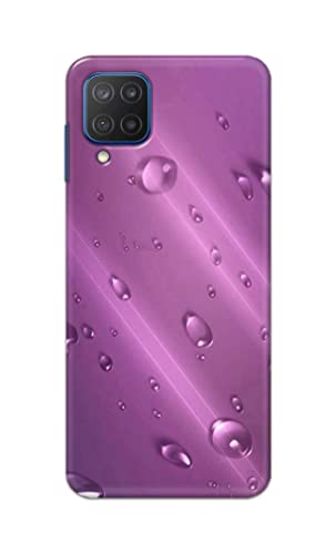 Image of PRINTFIDAA Water Bubbles in Lilac Background Printed Designer Hard Back Case Cover for Samsung Galaxy A12 / M12 / F12 -(RP) MVN1005