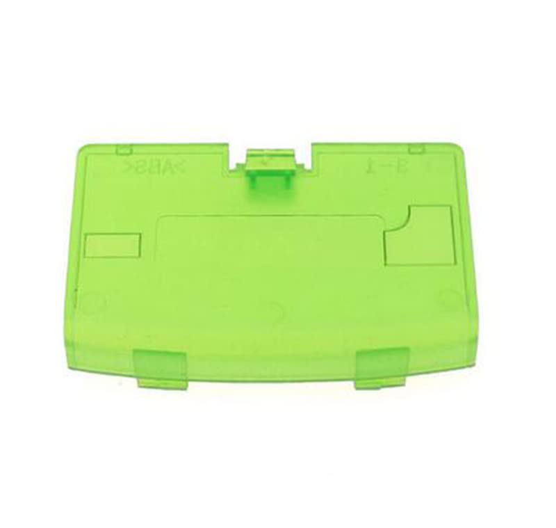 Image of Battery Pack Back Door Cover Lid Case for Gameboy Advance GBA Console Accessories Replacement (Clear Green)