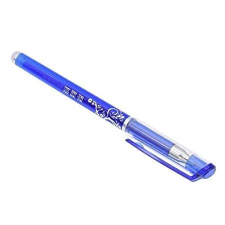 Image of INK SPOT Erasable Pen Pack of 12 Smooth Writing Blue Ink Rub Clean Pen with Eraser Heat Sensitive Ink for Students School Exam Notes Handwriting Practice