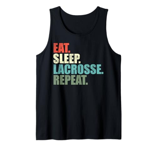 Retro Vintage Lacrosse Jugador Camiseta sin Mangas