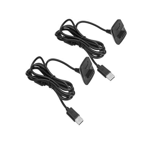 CHILDMORY 2 cables de carga USB de 6 pies para Xbox360/XBox 360 Slim Wireless Game Controller