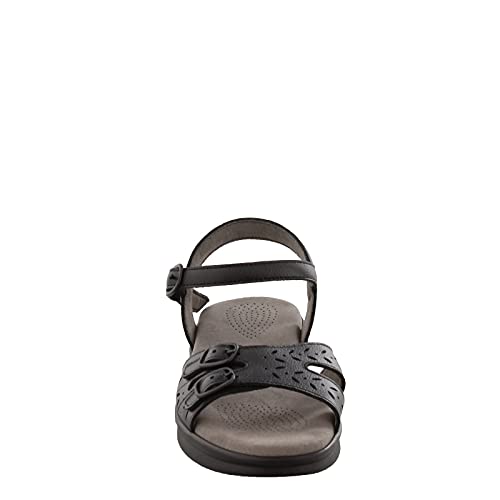Sas Women's, Duo Sandal Black 6 W #TOP1
