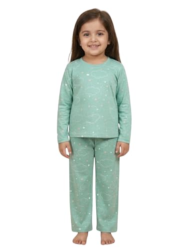 Image of The Mom Store Kids Cotton Night Suit for Boys and Girls | Breathable Night Dress for Kids Boys and Girls | Printed Nightsuit Pajama Set | Comfortable All-Season Sleepwear for Daily Use
