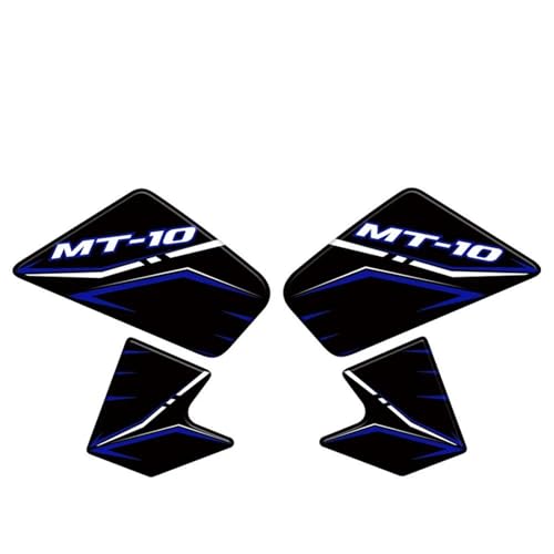 Tapis de traction tampon de réservoir Yamaha MT 10 bleu pour balades et roadtrips