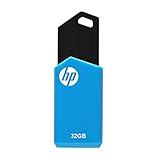 HP v150w USB 2.0 Flash Drive, 32GB, Blue