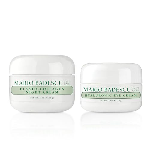 Image of Mario Badescu Eye Cream for Dark Circles and Puffiness - Hyaluronic, Caffeine or Glycolic - Hydrating, Firming and Anti Aging Overnight Under Eye Care Treatment for Fine Lines and Wrinkles
