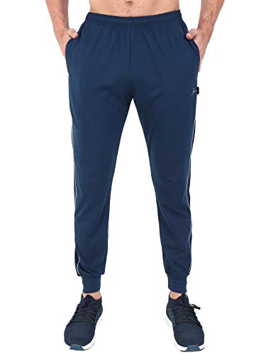 Image of Zeffit Men's Pc Cotton Ankle Grip Track Pant