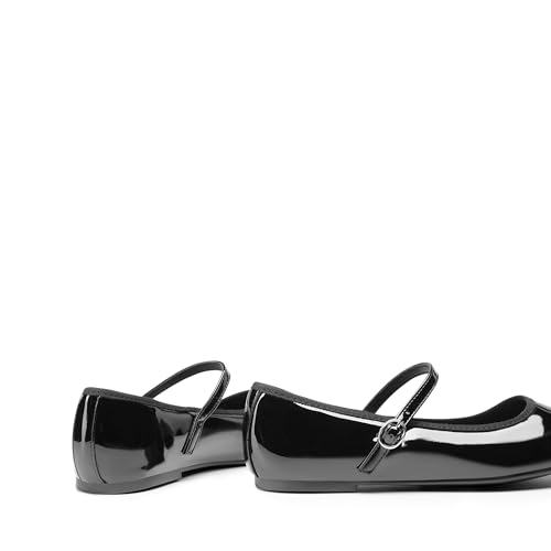 DREAM PAIRS Women's Ballet Flats Mary Jane Shoes, Round Toe Comfortable Dressy Casual Slip-on Work Daily Soft Flat Shoes,Size 6.5,Black-Pat,SDFA2441W - image 6