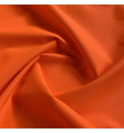 EU Fabrics 500 Denier Polyester Fabric | Waterproof UV Protection Material for Outdoor Sewing and Covers | Fire Retardant PU Coated Tear Resistant Fabric by The Metre (Orange, 1 Metre x 150cm)