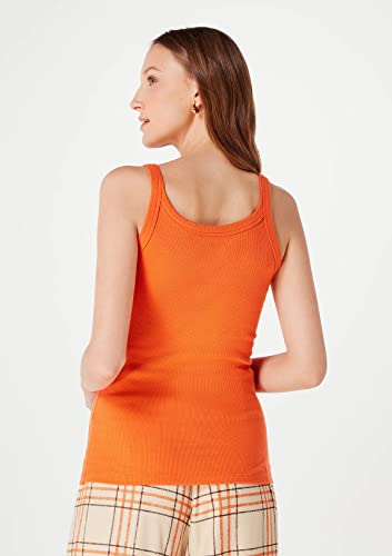 Camiseta regata, Feminino, Hering, laranja medio, P