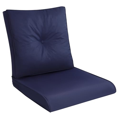 Pauwer Outdoor Chair Cushions Set, 22x24 Inch Waterproof Deep Seat