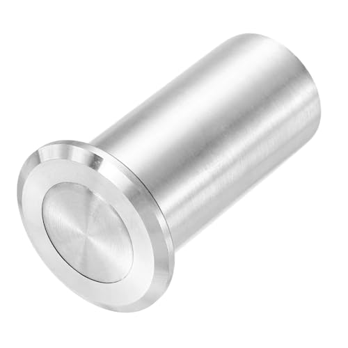 uxcell 20mm/0.79"D x 55mm/2.17"H Door Latch Dust Protector, Silver