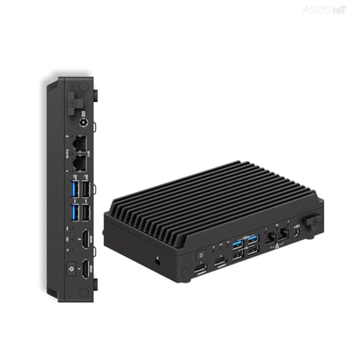 ASUS NUC 13 Rugged Fanless Mini PC for IoT Edge Deployment, Intel Atom x7211E, 64GB eMMC, Compact Durable Design, Expandable I/O, Dual LAN, Wi-Fi 6E, Business & Industrial Embedded Edge Computer