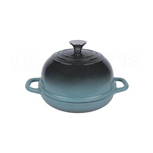 Comparison: Best Oven For Bread Baking 8 OLLAKOK Dutch Oven for Bread Baking, Enameled Cast Iron Dutch Oven Pot with Lid, Bread Oven for Sourdough Bread Baking, Cast Iron Bread Pan, 5 qt Cyan