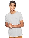 Tommy Jeans Hombre Camiseta Manga Corta TJM Original Slim Fit, Gris (Light Grey Heather), M