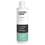 Clever Soap Face Wash | Soothing Facial Cleanser with Piroctone Olamine & Salicylic Acid | Hypoallergenic & Calming for Oily, Dry, Flaky or Sensitive Skin | Men & Women, 6.76 Fl Oz