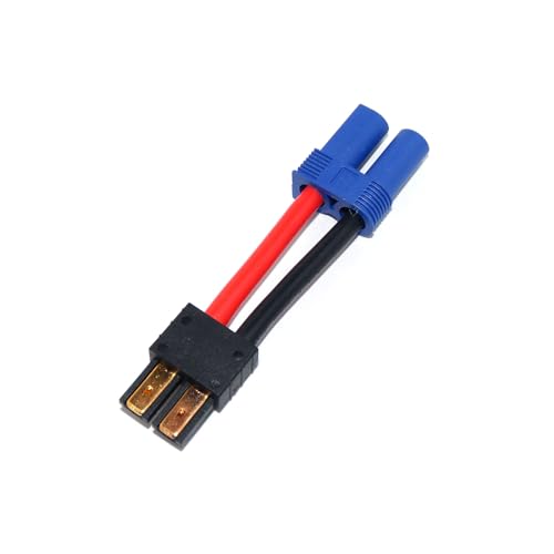 Adaptador High Current EC5 IC5 Hembra a Traxxas TRX Macho 12AWG miniatura 1