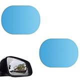 Película à prova de chuva para espelho retrovisor de carro, 2 peças HD Nano antirembaçamento antirreflexo adesivo protetor impermeável, universal para carros/SUVs/caminhões (10 x 15 cm/3,9 x 5,7 pol.)