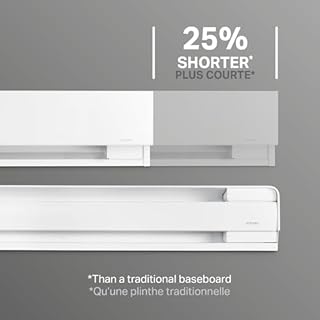 Stelpro SPR1002W High-End Baseboard, 1000W, 240 volts, 36 1/16" x 7 1/16", PRIMA Series - Top-of-the-line Baseboard Heater, White