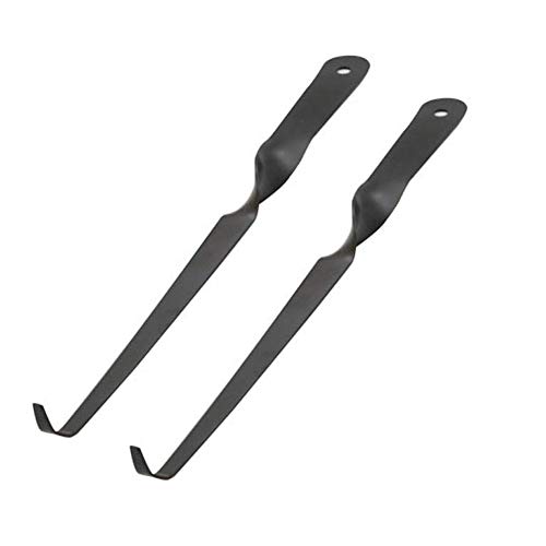 luzen, 2 stoppini in Acciaio Inox per Candele con Gancio, Accessori per spegnere la Candela, Colore Nero
