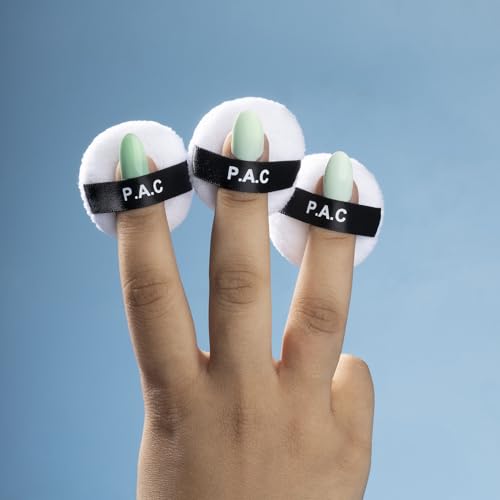 Image of PAC Mini Cotton Puff (Round) (White) (3 Pc) | Premium Quality, Highly Absorbent, Breathable Material, Grip Band, Controlled Hold, Moldable & Flexible
