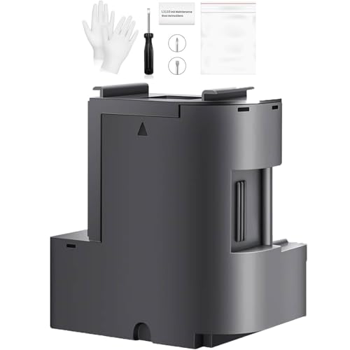 Waste Ink Pad Replacement with Reset Software Compatible Replacement for Epson Ecotank ET-2850 ET-2760 ET-2750 ET-2700 ET2850 ET2760 2850 Printer, Maintenance Box with Waste Ink Pad Zeroing Software