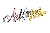 Individueller Schriftzug I Namensschild I Türschild aus Acryl Spiegelacryl I Geschenkidee l in verschiedenen Farben. – Ansicht 2