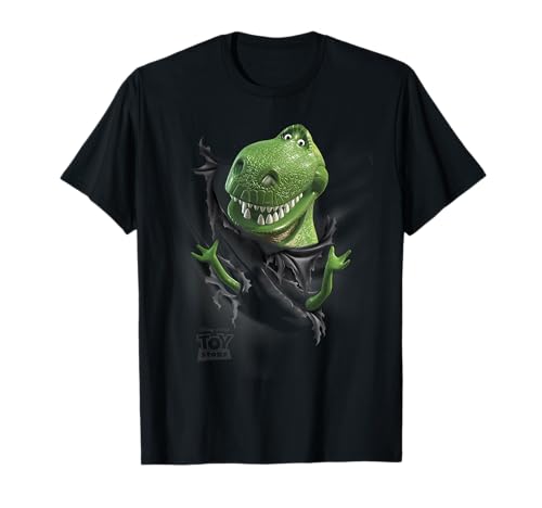 Image of Disney Pixar Toy Story Rex Tear Through Logo T-Shirt