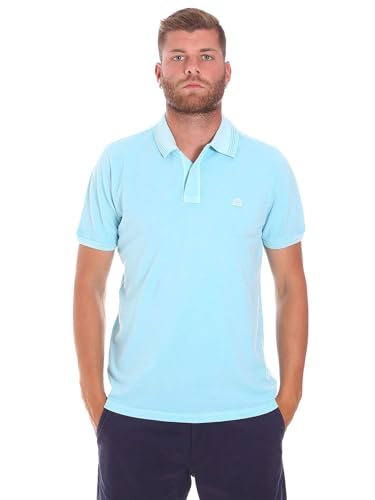 Polo homme rouge anti-décoloration SUNDEK pour garder un éclat durable