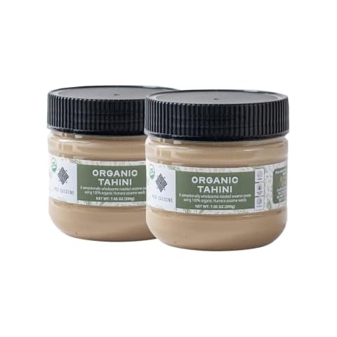Med Cuisine 100% Organic Tahini 200gr x 2 - A Sensationally Wholesome Roasted Sesame Paste Using 100% Organic Humera Sesame Seeds (Pack of 2) Cover