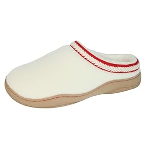 Women’s Polar Fleece Memory Foam Loafer Slippers Rubber Soles Indoor Outdoor House Slipper