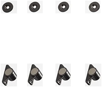 ZFBB4 Pack Magnetic Cabinet Door Catch with Magnets for Cabinet Door Latch Closer, Cabinet Magnetic Catch for Kitchen Closet Door Closing Magnetic Door Catch Closer (Gun Metal 4 Pack)