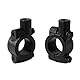 Evermotor 2 Stücke 25mm Universal Lenker Rückspiegelhalterung M10 Motorrad Lenkerhalterung spiegeladapter Halterung Halter (Schwarz)