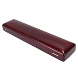 Pongnas 17-Loch-Flötenkoffer Holzflöten-Aufbewahrungsbox für 16/17-Loch-Flöten mit Palisandermaterial und Samtfutter. Schiebeschnallenverschluss, Stoßdämpfender Schutz