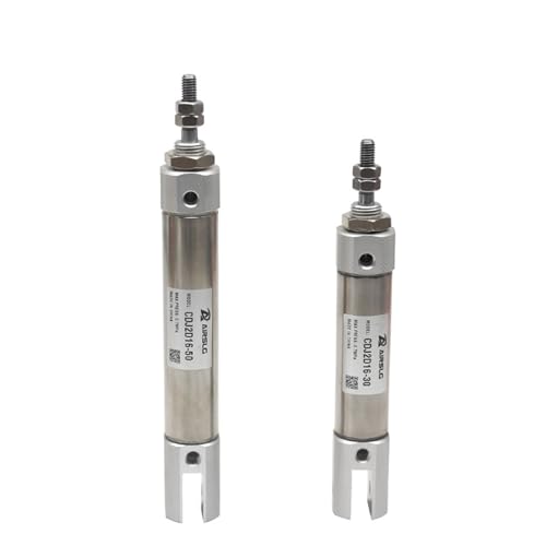 Cilindro neumático CDJ2D10 compacto de doble efecto con carrera de 5 mm 6